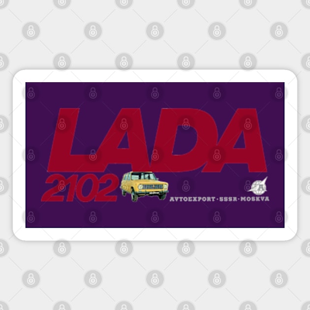 LADA 2102 - advert Magnet by Throwback Motors